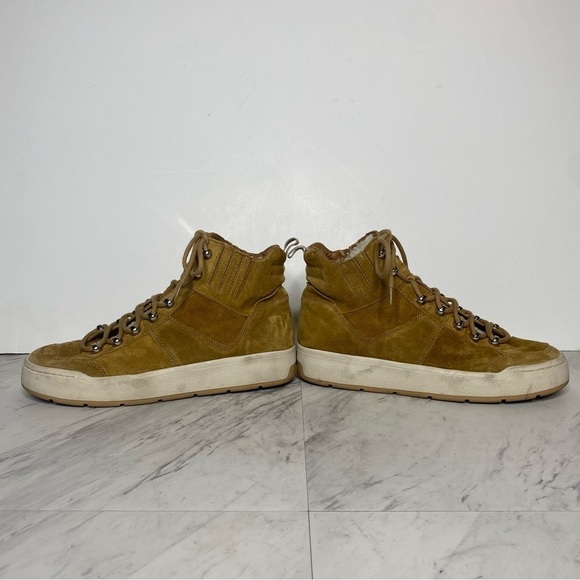 Marc Fisher Mally High Top Tan Suede Sneaker 8 1/2 - Picture 6 of 14
